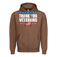 Chestnut Shirts For Veterans, Thank You Veterans Shirt Veterans Day Zipper Hoodie - lanVoArt
