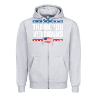 Heather Grey Shirts For Veterans, Thank You Veterans Shirt Veterans Day Zipper Hoodie - lanVoArt