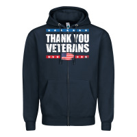 Navy Shirts For Veterans, Thank You Veterans Shirt Veterans Day Zipper Hoodie - lanVoArt