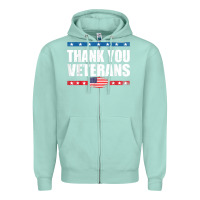 Seafoam Shirts For Veterans, Thank You Veterans Shirt Veterans Day Zipper Hoodie - lanVoArt