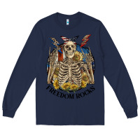 Navy freedom rocks Long Sleeve Tee - CowGirlArtShop