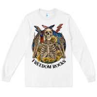 White freedom rocks Long Sleeve Tee - CowGirlArtShop