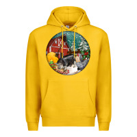 Lemon Christmas On The Farm Premium Hoodie - FaDigitalArtStudio