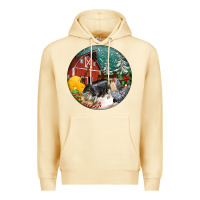 Pina Colada Christmas On The Farm Premium Hoodie - FaDigitalArtStudio