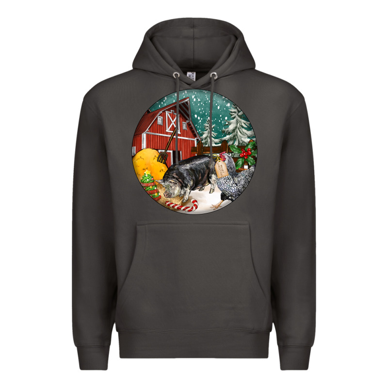 Christmas On The Farm Premium Hoodie by FaDigitalArtStudio | Teevron