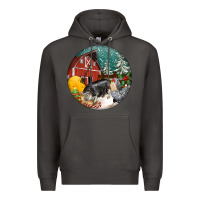 Smoke Christmas On The Farm Premium Hoodie - FaDigitalArtStudio