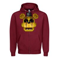 Burgundy Day Gift Five Nights At Freddy'S Graphic For Fan Zipper Hoodie - lanVoArt