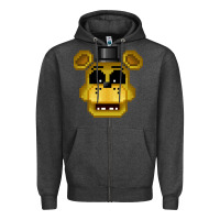 Charcoal Heather Day Gift Five Nights At Freddy'S Graphic For Fan Zipper Hoodie - lanVoArt