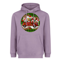 Lavender christmas gnomes truck Heavyweight Hoodie - Artiststas