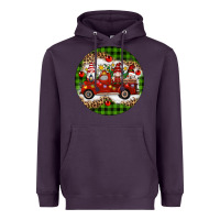 Plum christmas gnomes truck Heavyweight Hoodie - Artiststas