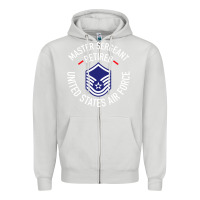 Dove Grey Limited Edition Master Sergeant Retired Air Force Military Retiremen Zipper Hoodie - lanVoArt