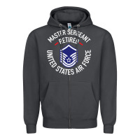 Smoke Limited Edition Master Sergeant Retired Air Force Military Retiremen Zipper Hoodie - lanVoArt