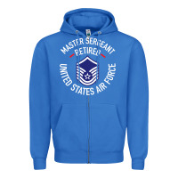 True Royal Limited Edition Master Sergeant Retired Air Force Military Retiremen Zipper Hoodie - lanVoArt