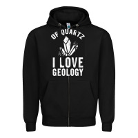 Black of quartz i love geology Zipper Hoodie - lanVoArt