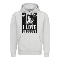 Dove Grey of quartz i love geology Zipper Hoodie - lanVoArt
