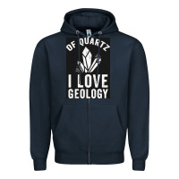 Navy of quartz i love geology Zipper Hoodie - lanVoArt