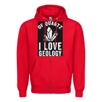 Red of quartz i love geology Zipper Hoodie - lanVoArt