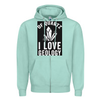 Seafoam of quartz i love geology Zipper Hoodie - lanVoArt