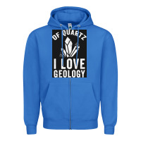 True Royal of quartz i love geology Zipper Hoodie - lanVoArt