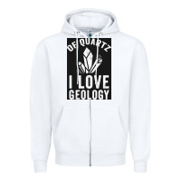 White of quartz i love geology Zipper Hoodie - lanVoArt
