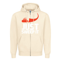 Sandshell just sweep it! funny curling sports gift hoodie Zipper Hoodie - lanVoArt