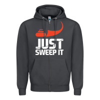 Smoke just sweep it! funny curling sports gift hoodie Zipper Hoodie - lanVoArt