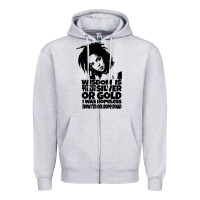 Heather Grey lover gift lauryn hill retro wave Zipper Hoodie - lanVoArt