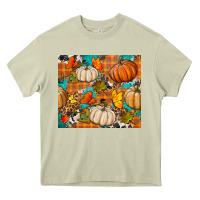 Mossy fall pumpkin tumbler Heavy Core Tee - BundleAndBundleShop