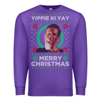 Purple Hot Trend Die Hard Christmas Yippie Ki Yay Premium Sweatshirt - lanVoArt