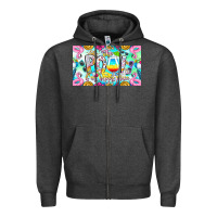 Charcoal Heather The Pool Is My Happy Place Zipper Hoodie - CowhideDigitalArt