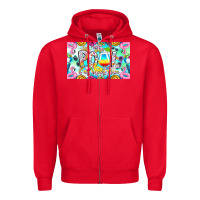 Red The Pool Is My Happy Place Zipper Hoodie - CowhideDigitalArt