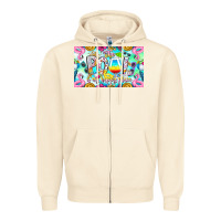Sandshell The Pool Is My Happy Place Zipper Hoodie - CowhideDigitalArt