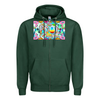 Sports Green The Pool Is My Happy Place Zipper Hoodie - CowhideDigitalArt