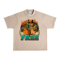 French Oak Land of the free 4th of july Urban Heavy Tee - HowdyJamesFarm