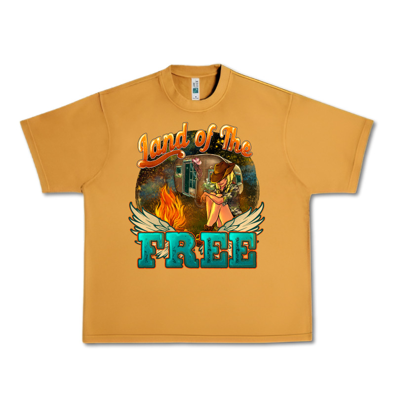 Land Of The Free 4th Of July Urban Heavy Tee by HowdyJamesFarm | Teevron