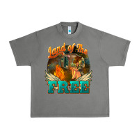 Tornado Land of the free 4th of july Urban Heavy Tee - HowdyJamesFarm