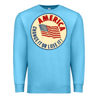 Ocean Blue america change it or lose it   stars Premium Sweatshirt - lanVoArt