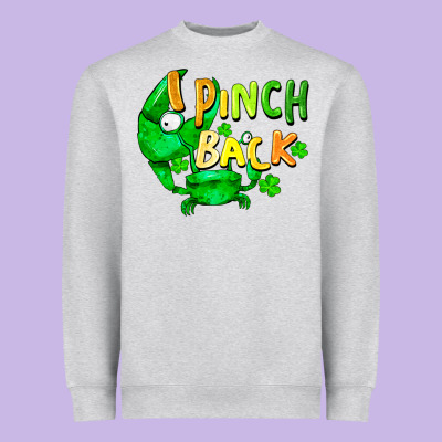 I Pinch Back With Crab Heavyweight Sweatshirt Designed By Fadigitalartstudio