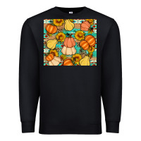 Black pumpkin sunflowers leaves Premium Sweatshirt - Artiststas