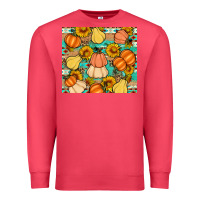 Cardinal pumpkin sunflowers leaves Premium Sweatshirt - Artiststas