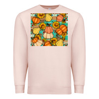 Pale Pink pumpkin sunflowers leaves Premium Sweatshirt - Artiststas