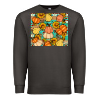 Smoke pumpkin sunflowers leaves Premium Sweatshirt - Artiststas