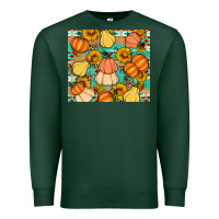Sports Green pumpkin sunflowers leaves Premium Sweatshirt - Artiststas