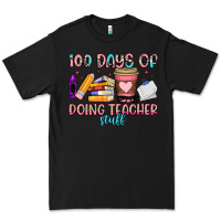 Black 100 days of doing teacher stuff Premium Tee - Artiststas