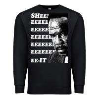 Black clay davis quotsheeeeeeitquot 3  t travel Premium Sweatshirt - lanVoArt