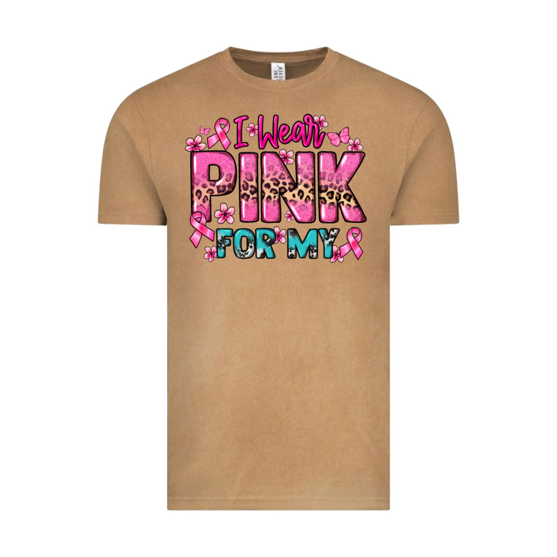 I Wear Pink For My Custom Name Cancer Awareness Vintage Tee by HowdyJamesFarm | Teevron