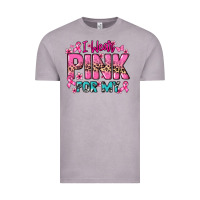 Vintage Zinc I wear pink for my custom name Cancer Awareness Vintage Tee - HowdyJamesFarm
