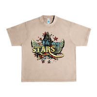 French Oak Oh my stars America wings 4th of july Urban Heavy Tee - HowdyJamesFarm