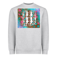 Heather Grey teacher gemstone and pink flower tumbler Heavyweight Sweatshirt - BundleAndBundleShop