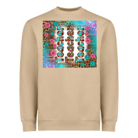 Mushroom teacher gemstone and pink flower tumbler Heavyweight Sweatshirt - BundleAndBundleShop